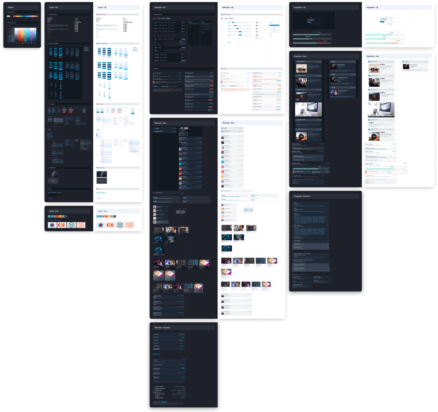 The UI system including our lightning-fast light mode theme design.